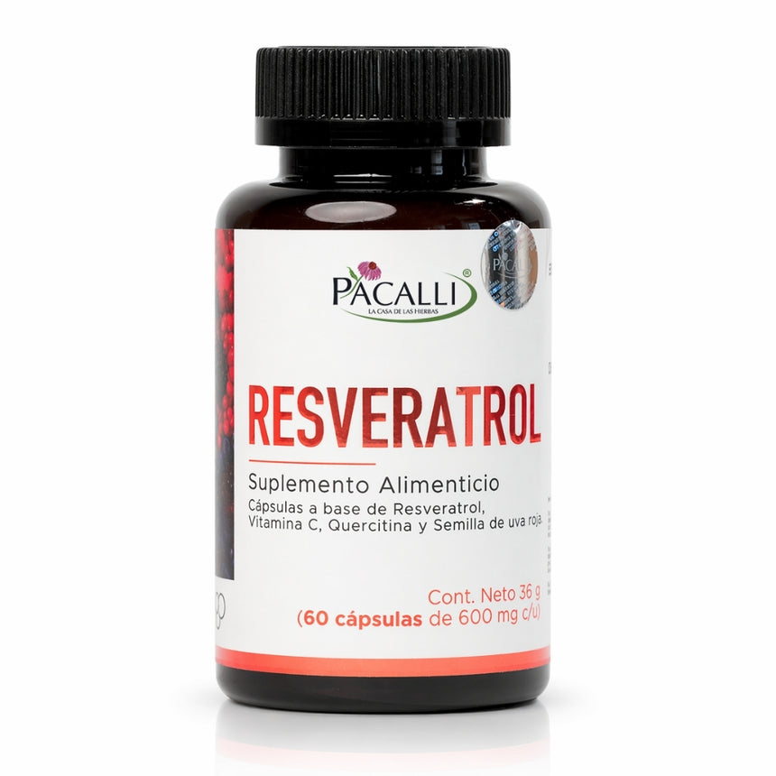 Resveratrol | Con Quercetina y Uva Roja | 600 mg · 60 caps