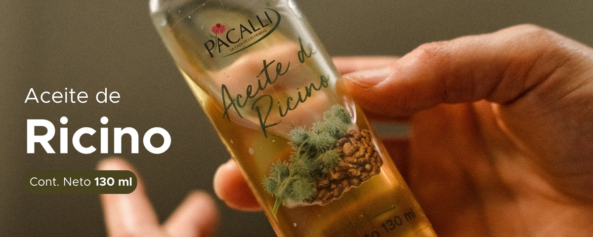 Aceite de Ricino (Castor Oil) PACALLI · Cuidado de Origen Natural y Hidratación · 130 ml