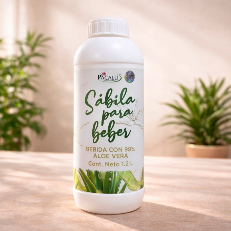 Sábila para Beber PACALLI · Aloe Vera Líquida Lista para Consumir · 1.2 L