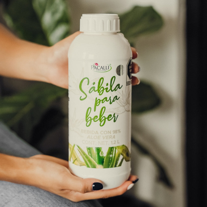Sábila para Beber PACALLI · Aloe Vera Líquida Lista para Consumir · 1.2 L