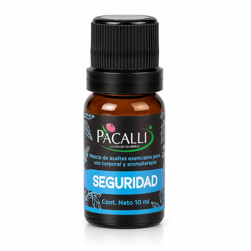 Seguridad Mezcla Pura · Patchouli, Bergamota y Ylang Ylang · 10 ml