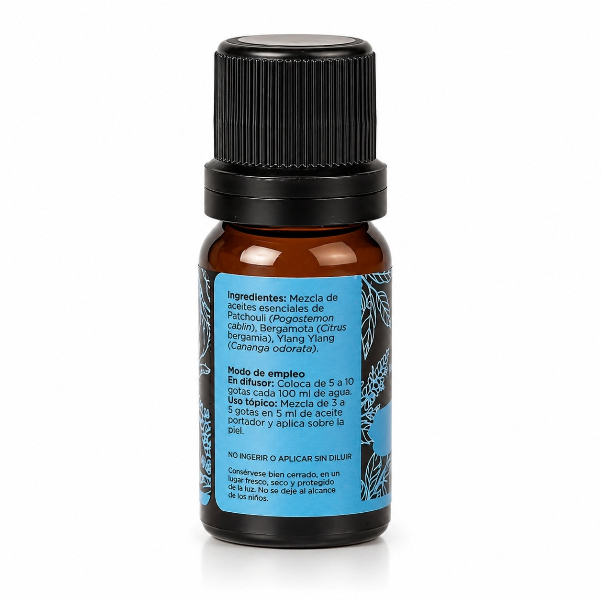 Seguridad Mezcla Pura · Patchouli, Bergamota y Ylang Ylang · 10 ml