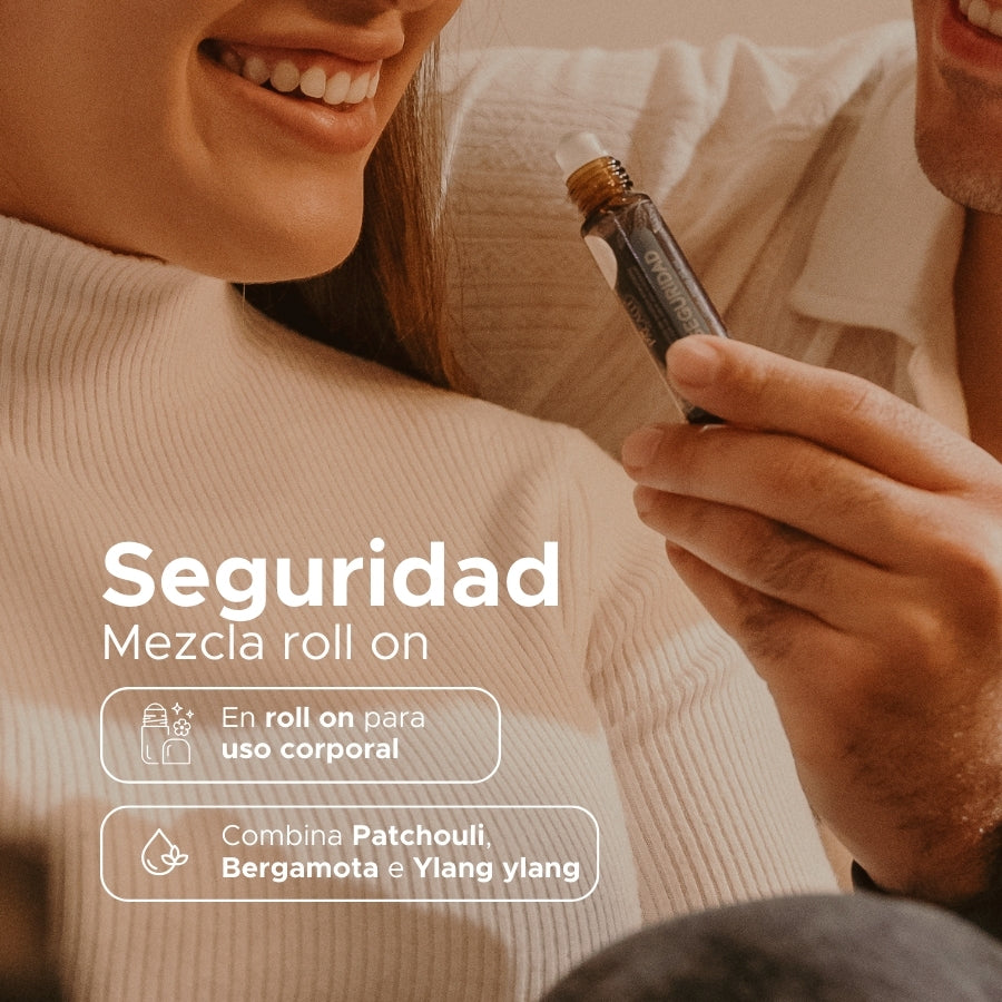 Seguridad Roll On PACALLI · Patchouli, Bergamota y Ylang Ylang · 10 ml