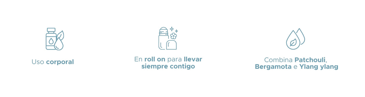 Seguridad Roll On PACALLI · Patchouli, Bergamota y Ylang Ylang · 10 ml