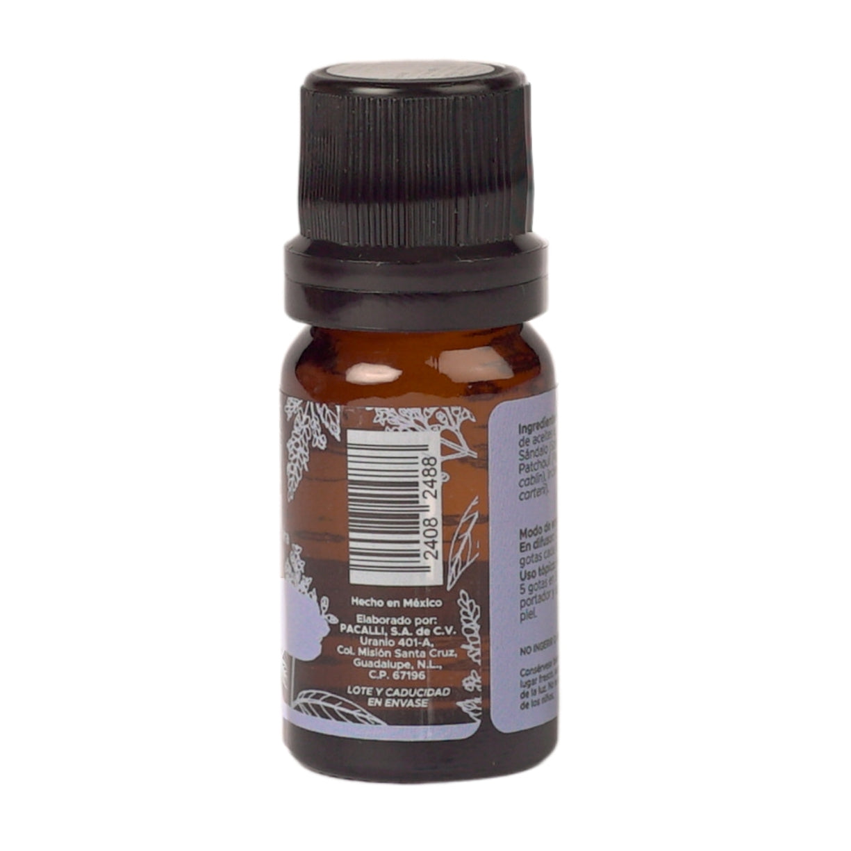 Serenidad Mezcla Pura PACALLI · Sándalo, Patchouli e Incienso · 10 ml