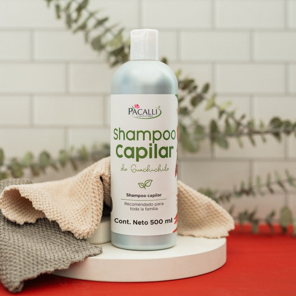 Shampoo Capilar de Guachichile PACALLI · Con Guachichile y Sangre de Drago · 500 ml