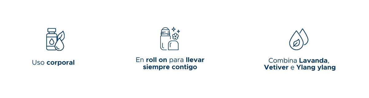 Sueño Roll On PACALLI · Lavanda, Vetiver y Ylang Ylang · 10 ml