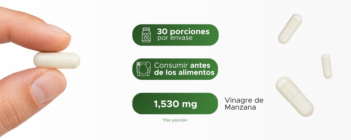 Vinagre de Manzana | 640 mg · 90 caps