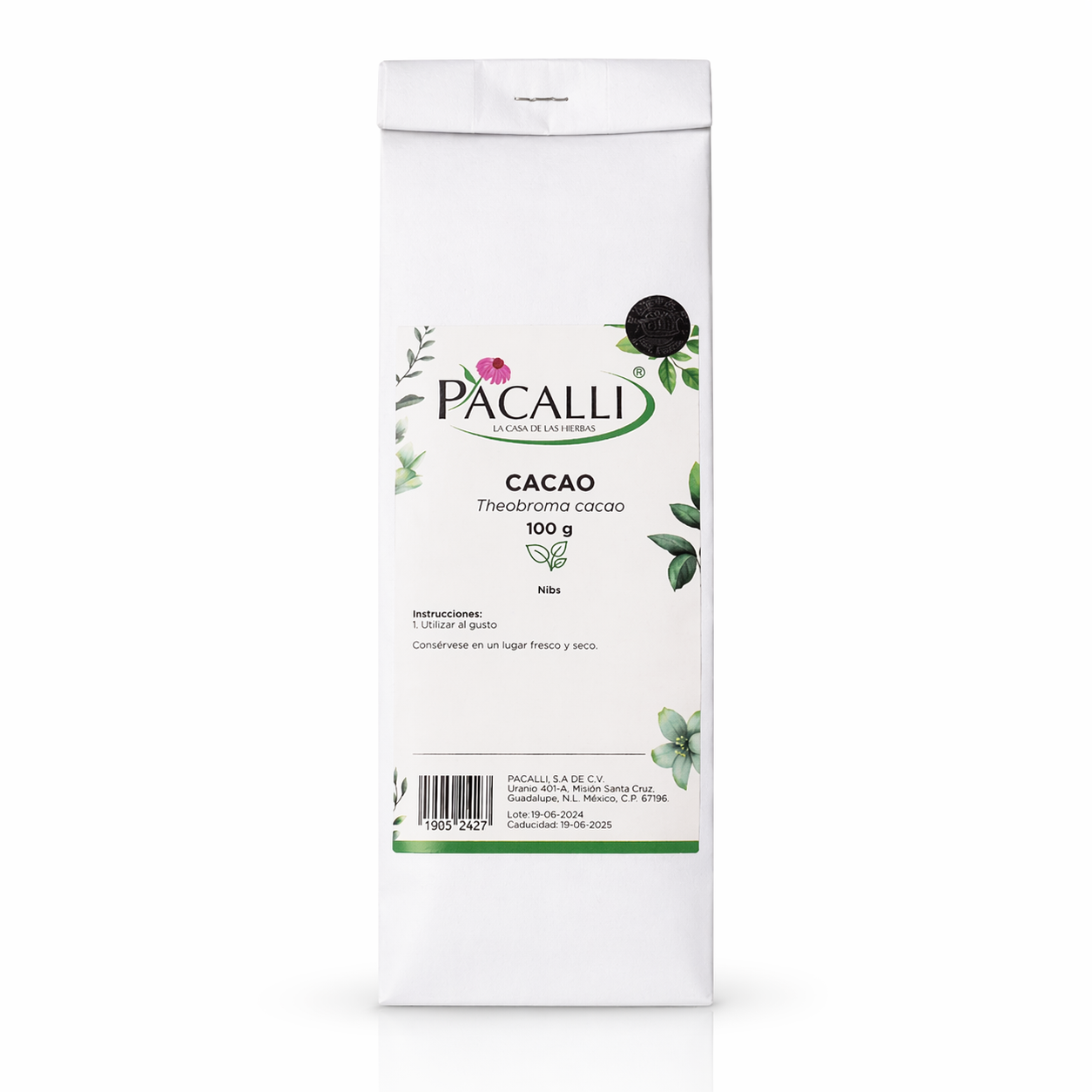 Cacao Nibs · Semillas de Cacao · 100 g