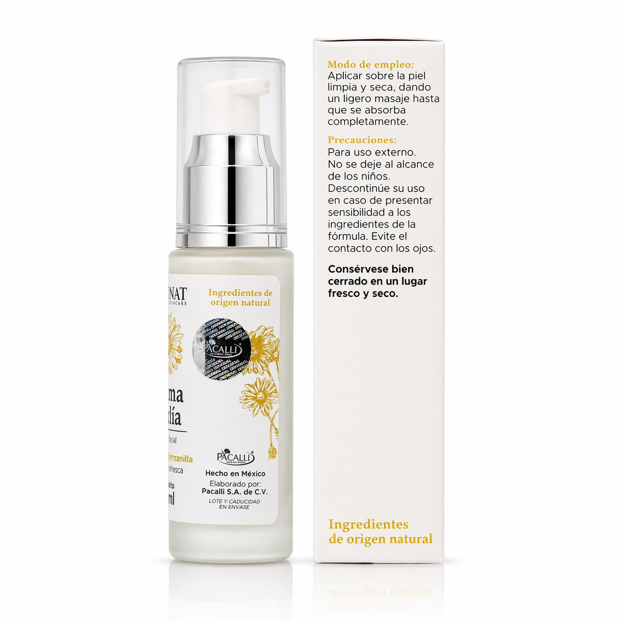 Crema de día Kalinat con Caléndula y Manzanilla · 30 ml