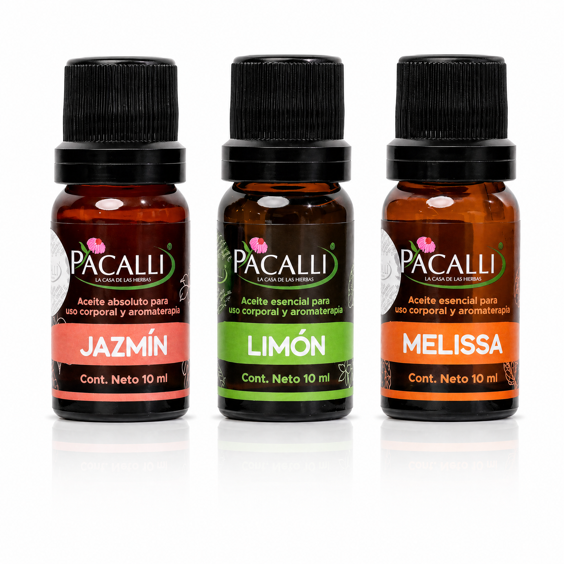 Mi Kit Frescura PACALLI · Jazmín, Limón y Melissa · 3 x 10 ml