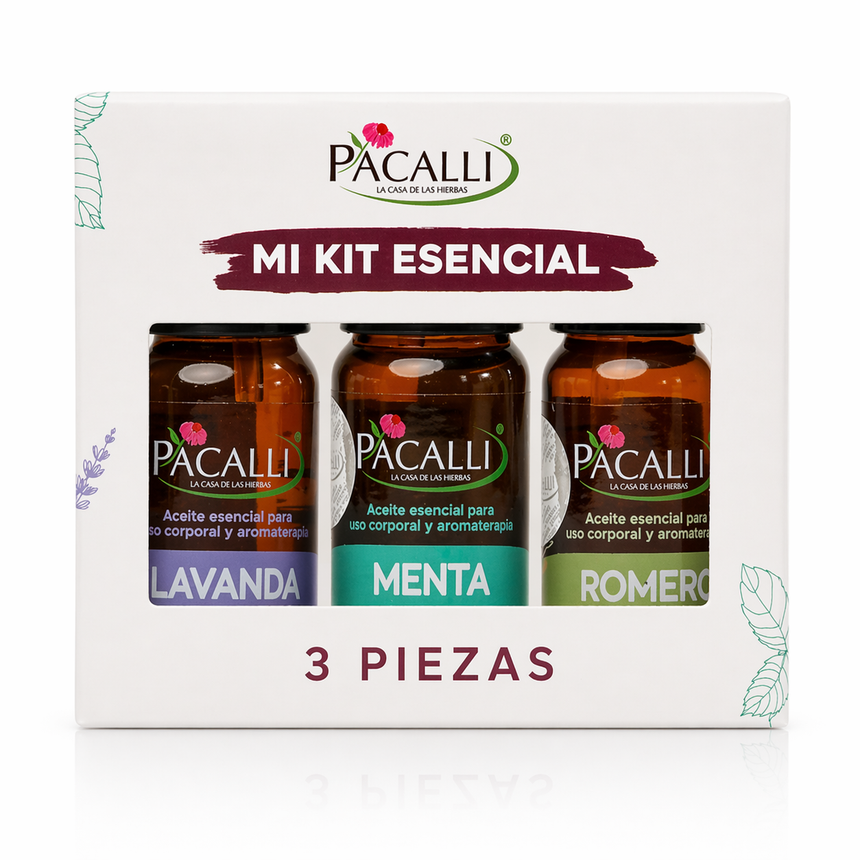 Mi Kit Esencial · Lavanda, Menta y Romero · 3 x 10 ml