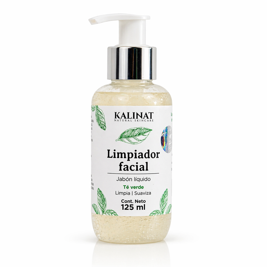 Limpiador facial Kalinat con Té verde · 125 ml