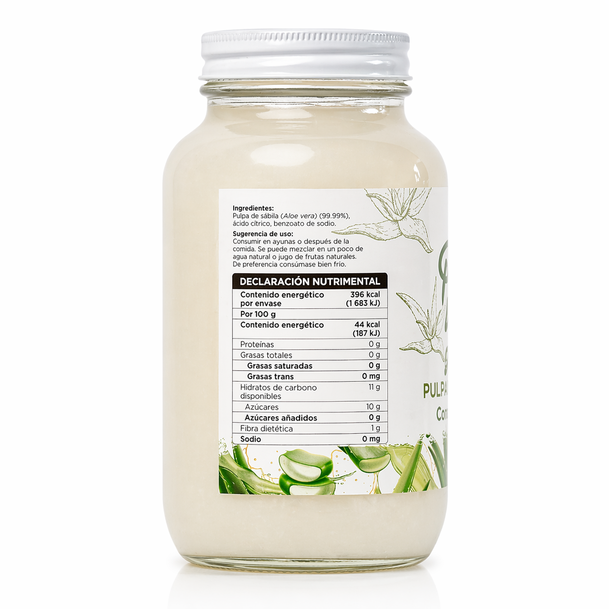 Pulpa de Sábila PACALLI · Aloe Vera en Pulpa · 900g