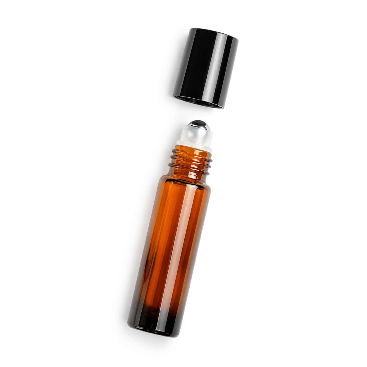 Envase Roll On Ámbar PACALLI · Ideal para Mezclas de Aromaterapia · 10 ml