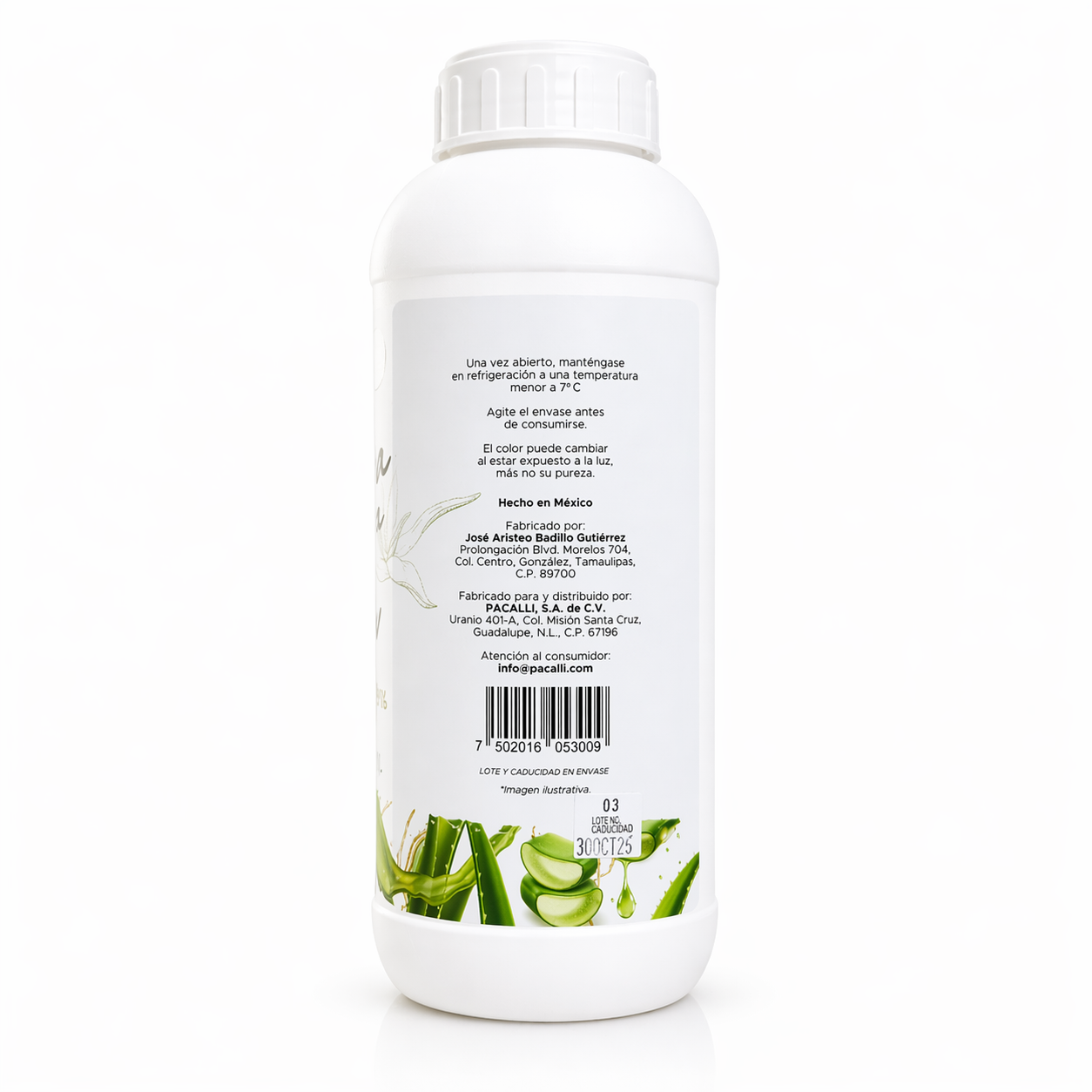 Sábila para Beber PACALLI · Aloe Vera Líquida Lista para Consumir · 1.2 L