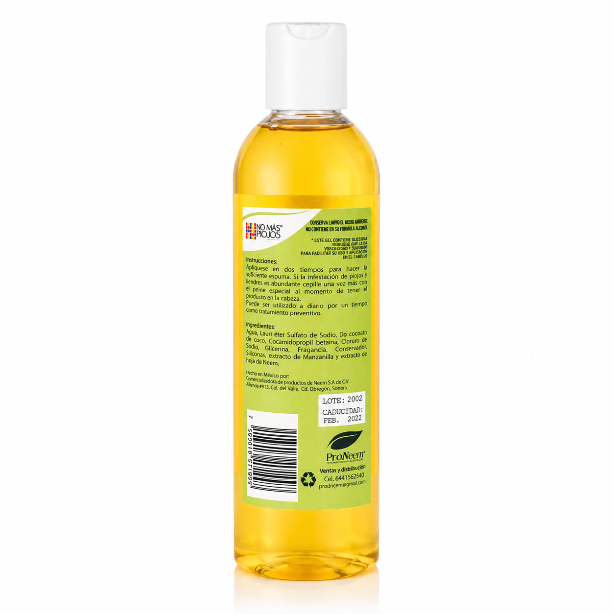 Shampoo No más piojos / 250 ml