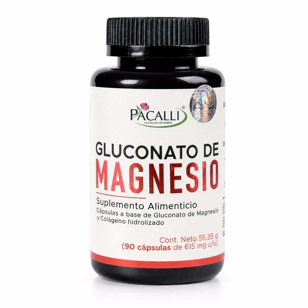 Gluconato de Magnesio | 615 mg por cápsula · 90 caps