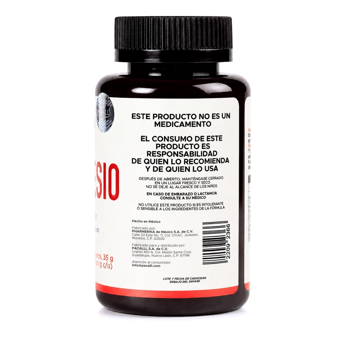 Gluconato de Magnesio | 615 mg por cápsula · 90 caps